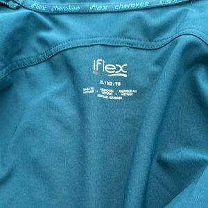 XL Cherokee iFlex Caribbean blue Scrub jacket